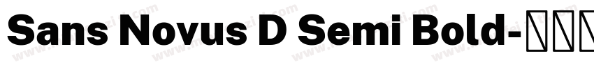 Sans Novus D Semi Bold字体转换